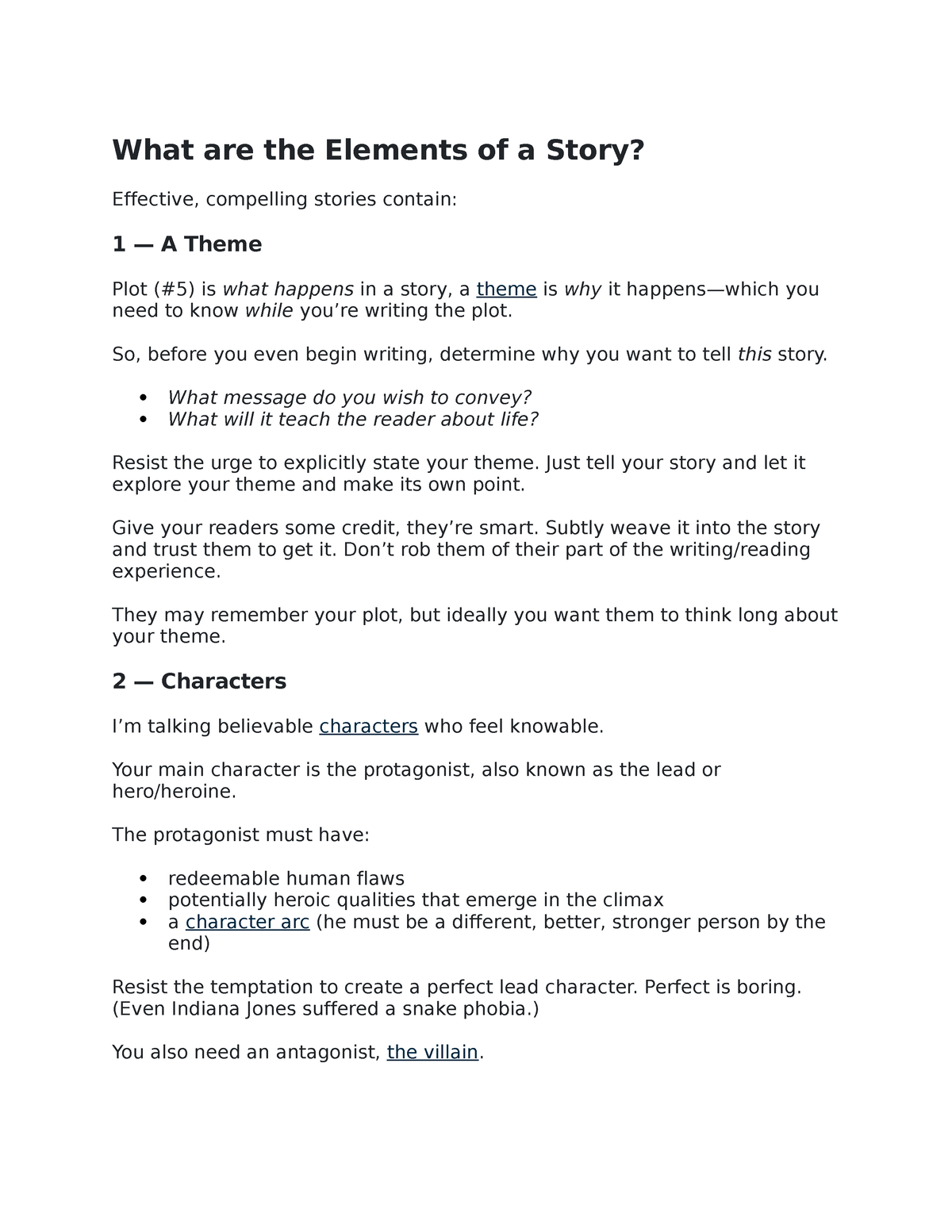 Elements Of A Story - What Are The Elements Of A Story? Effective 