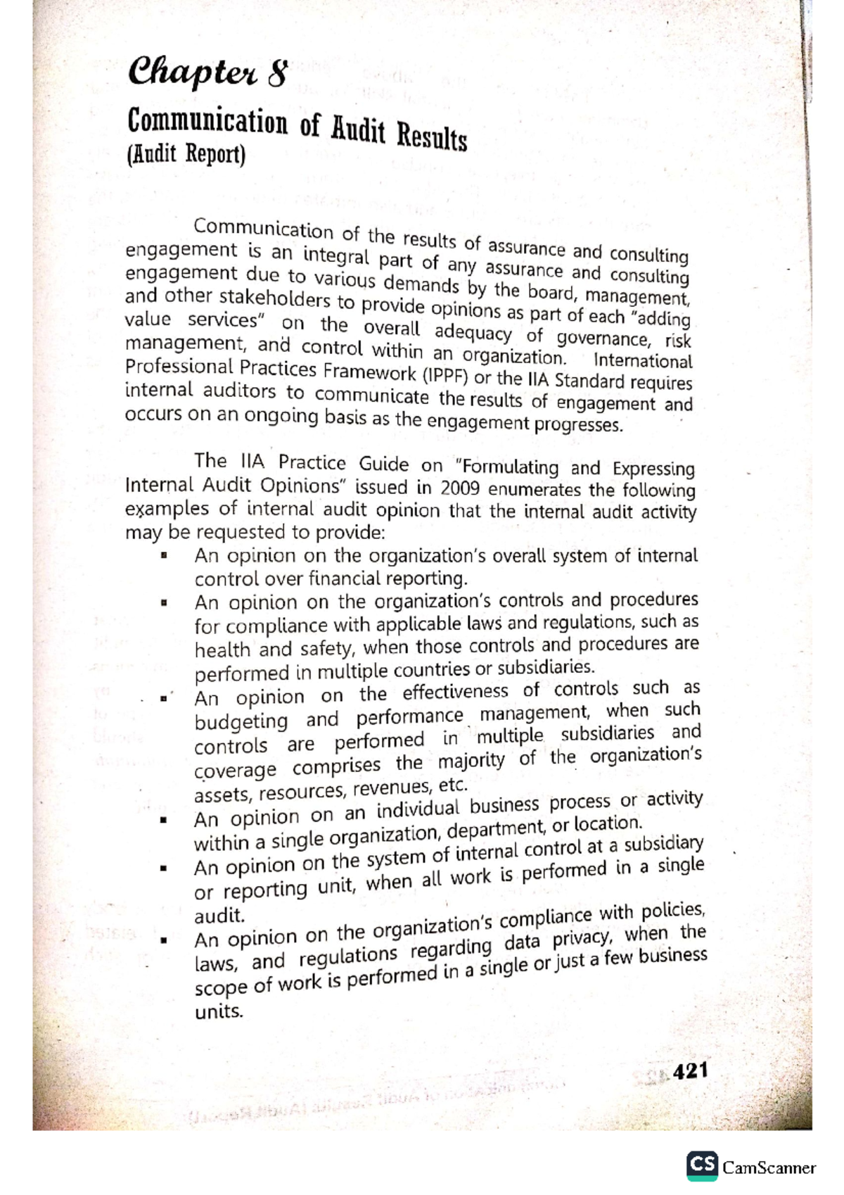 Chapter 8 - Lecture - Bachelor of Science in Accountancy - Studocu