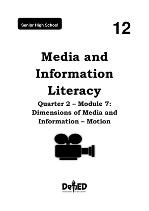 6 Q1 MIL - Module 6 Quarter 1 Media Information Literacy - 12 Media And ...