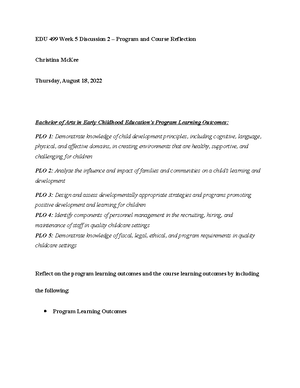 ECE 405 Week 2 Assignment Lesson Plan 1 of 2 - Laura Reyes Monday ...