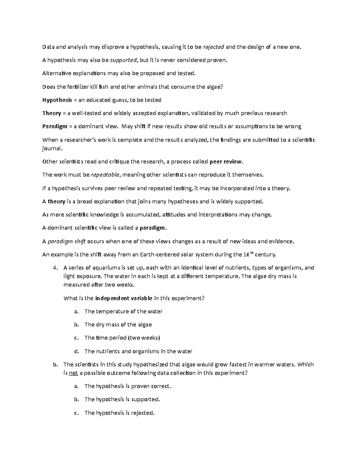 Data and analysis - SUMMARIES OF CHAPTER 1 NOTES - Data and analysis ...