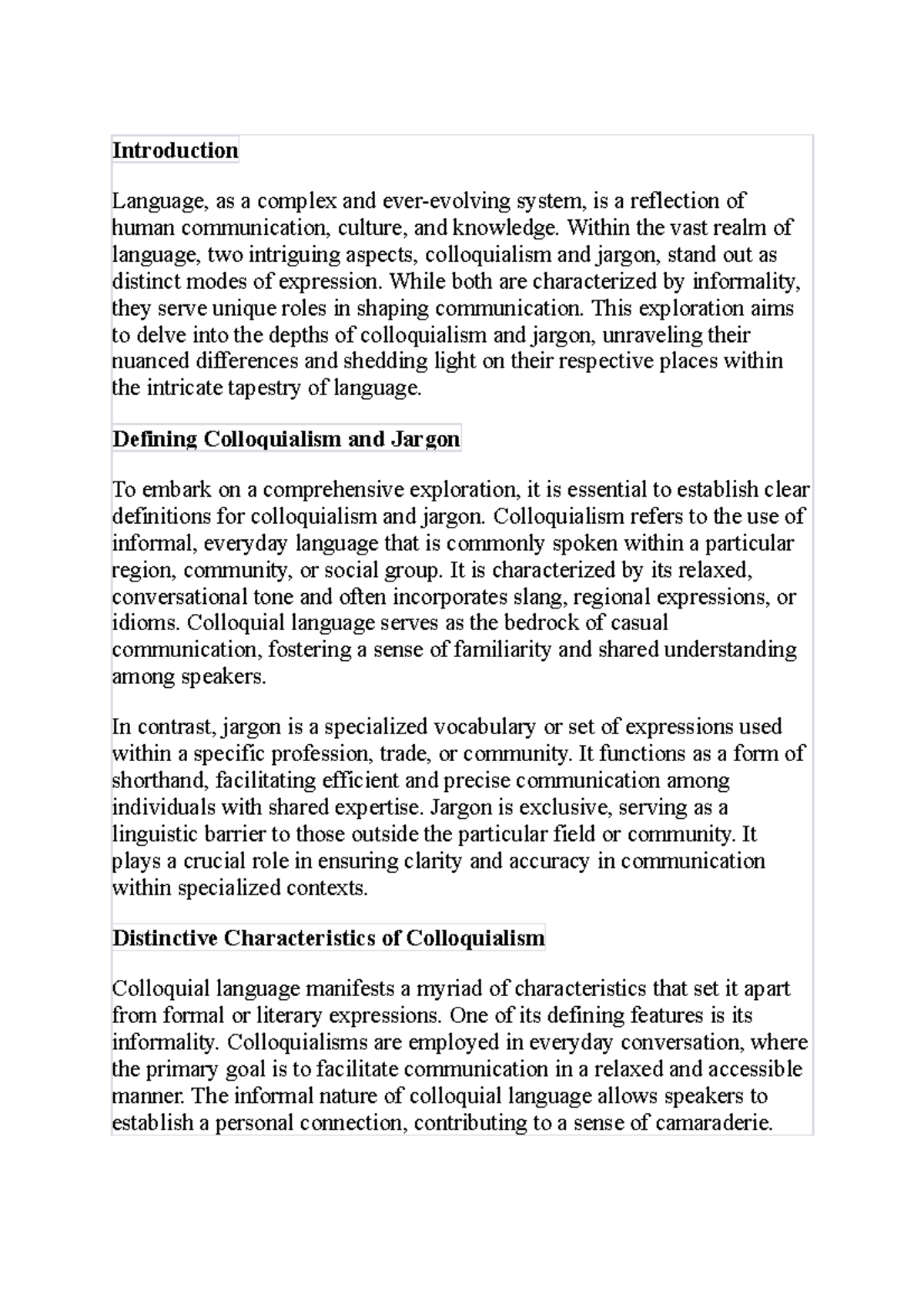 My work - work - Introduction Language, as a complex and ever-evolving ...