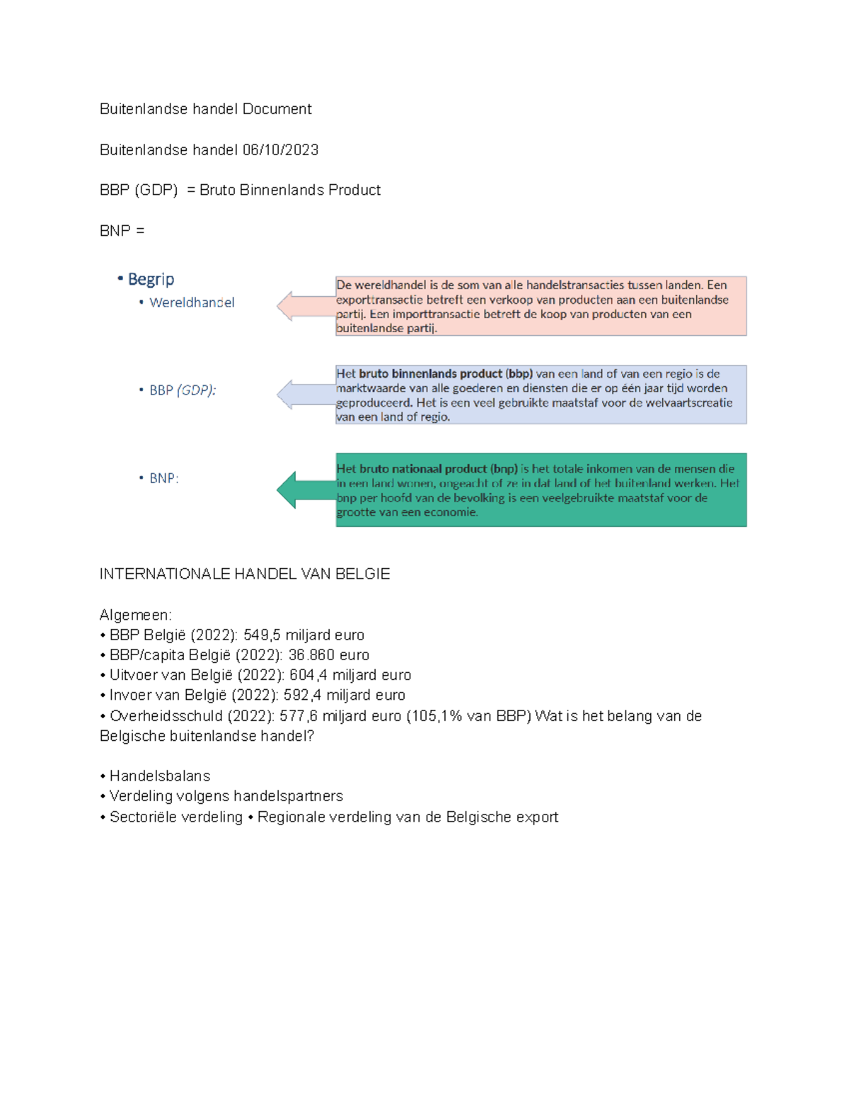 Buitenlandse handel Document - Buitenlandse handel Document ...