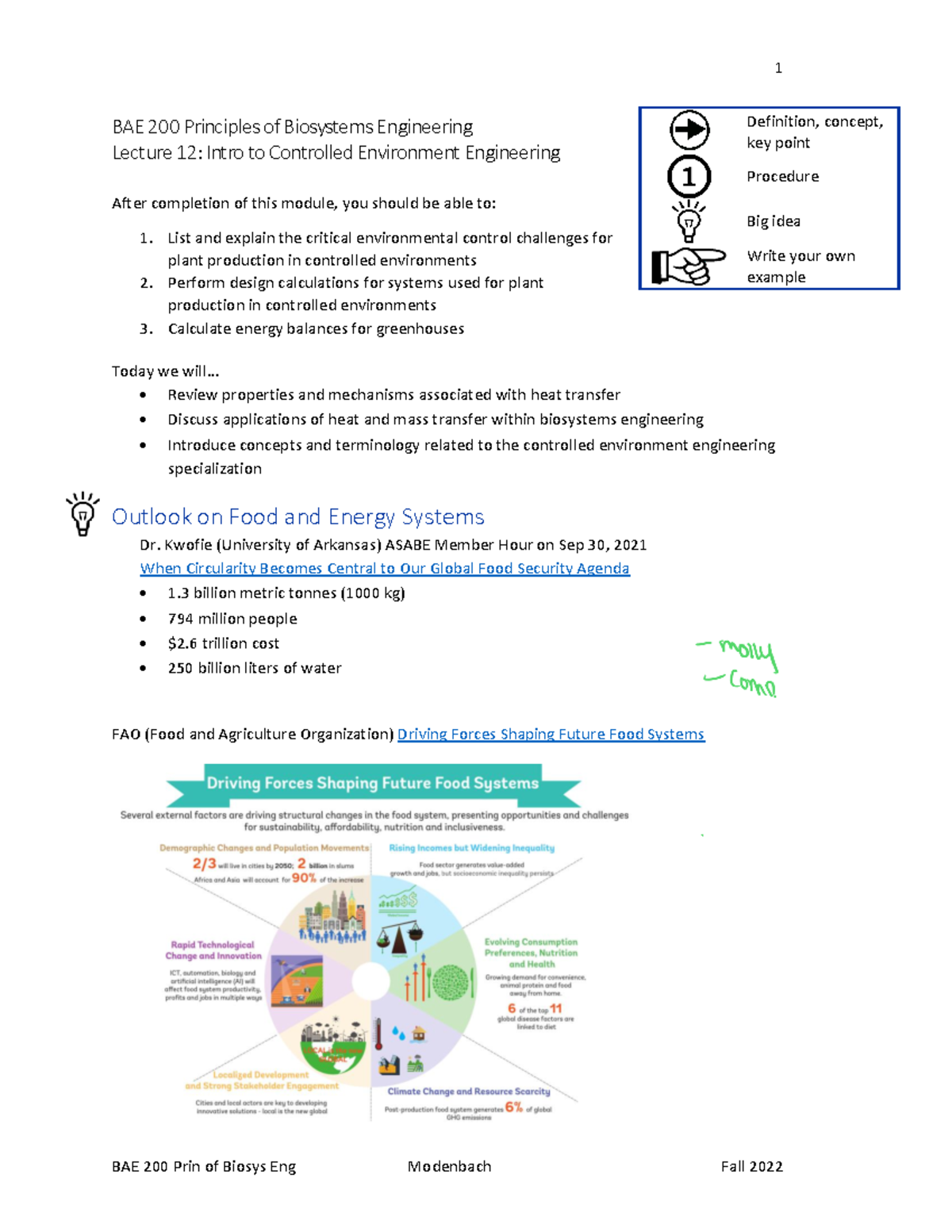 Lecture+12+-+Intro+to+Controlled+Environment+Engineering+ - 1 BAE 200 ...
