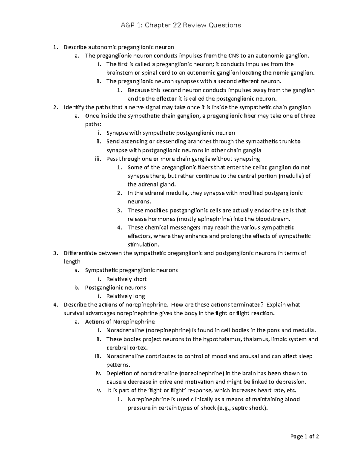 A&P 1- Chapter 22 Review Questions - A&P 1: Chapter 22 Review Questions ...