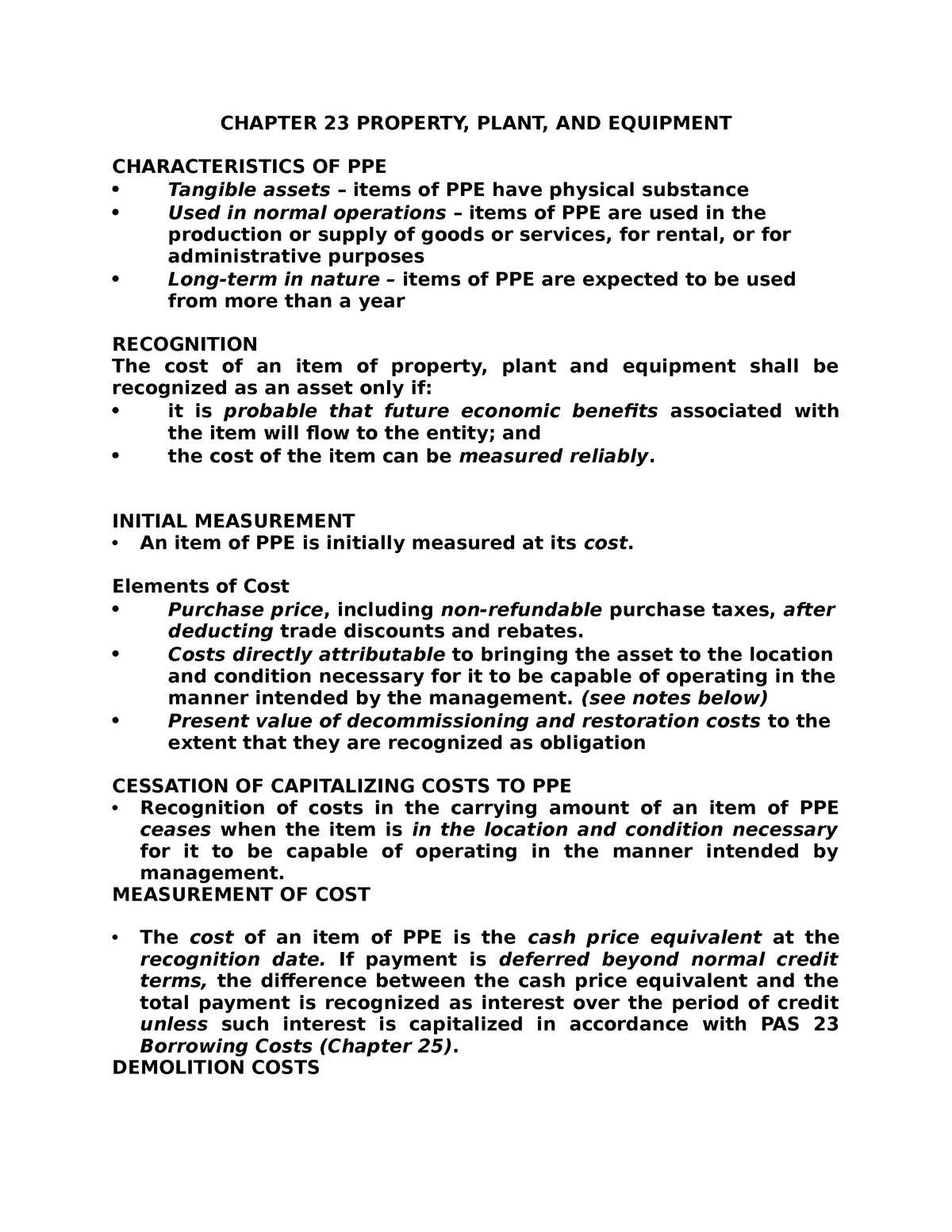 PPE Intermediate Accounting CHAPTER 23 PROPERTY PLANT AND   Thumb 1200 1553 