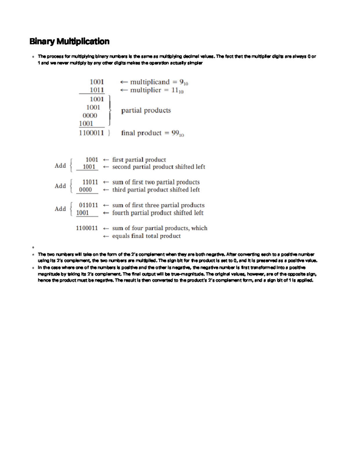 Binary Multiplication - T H E Fa C T T H A T T H E M U L T I P L I E R ...