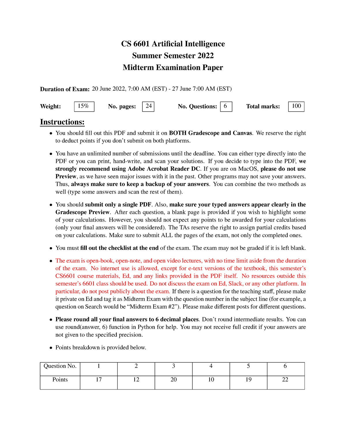 cs 6601 artificial intelligence assignments