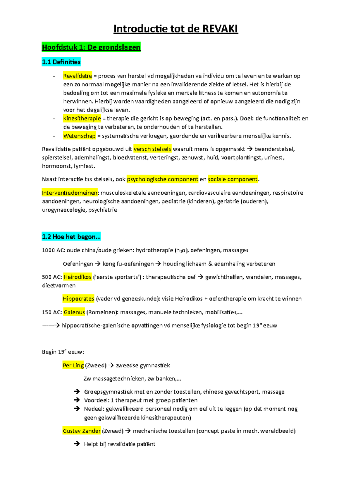 Samenvatting Revaki Hoofdstuk 1 - Introductie Tot De REVAKI Hoofdstuk 1 ...