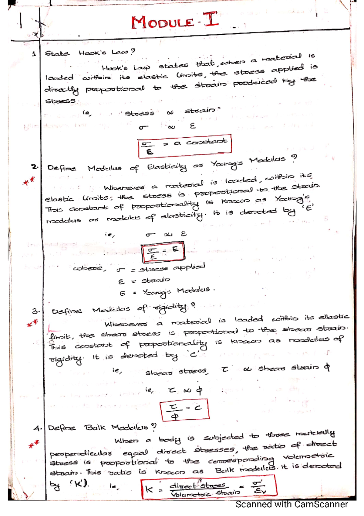 Amsm m1 - Based on exams in short notes - Basic Mechanical Engineering ...
