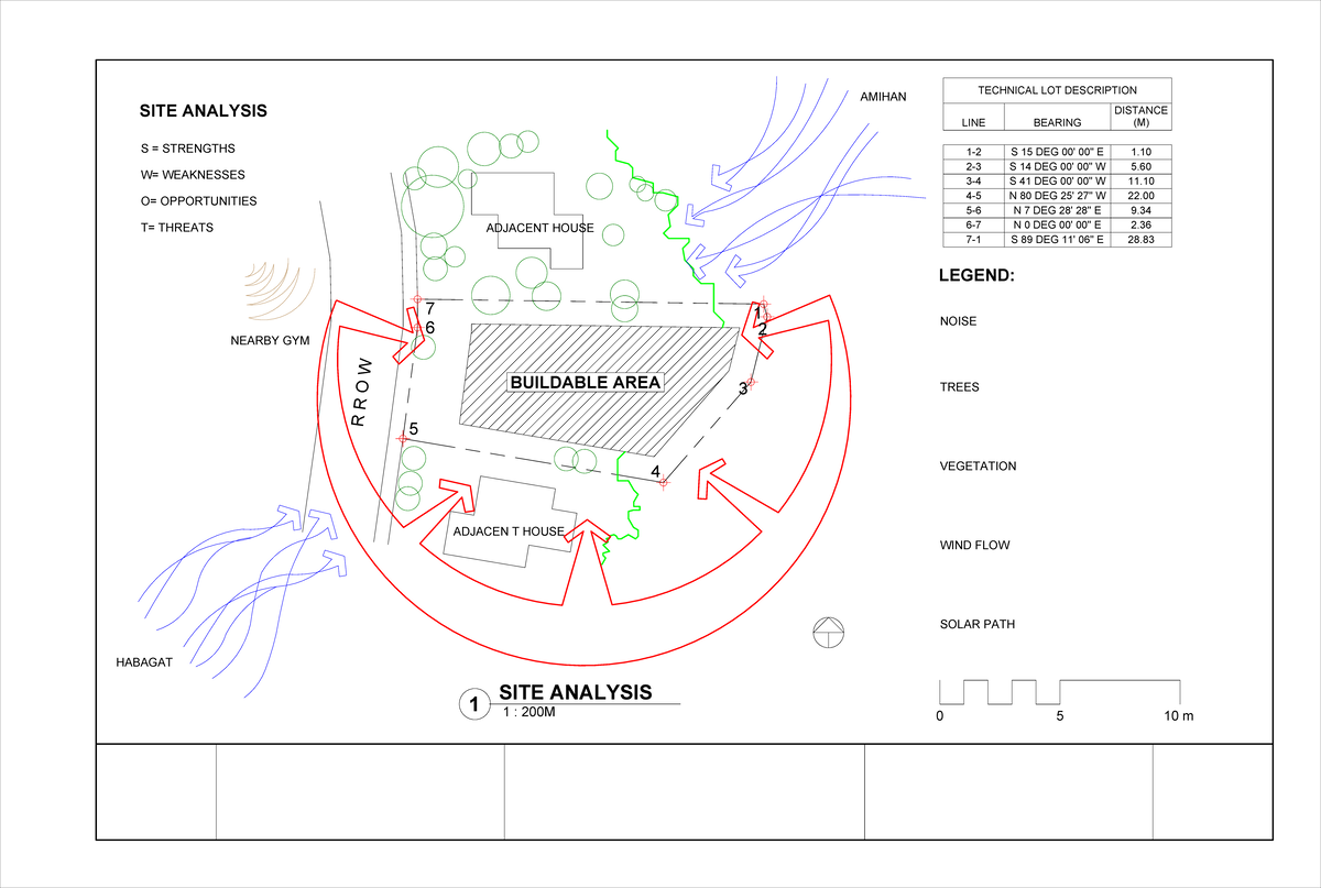 Plate 3 Site Analysis - N/A - BS Architecture - 4 ADJACEN T HOUSE ...