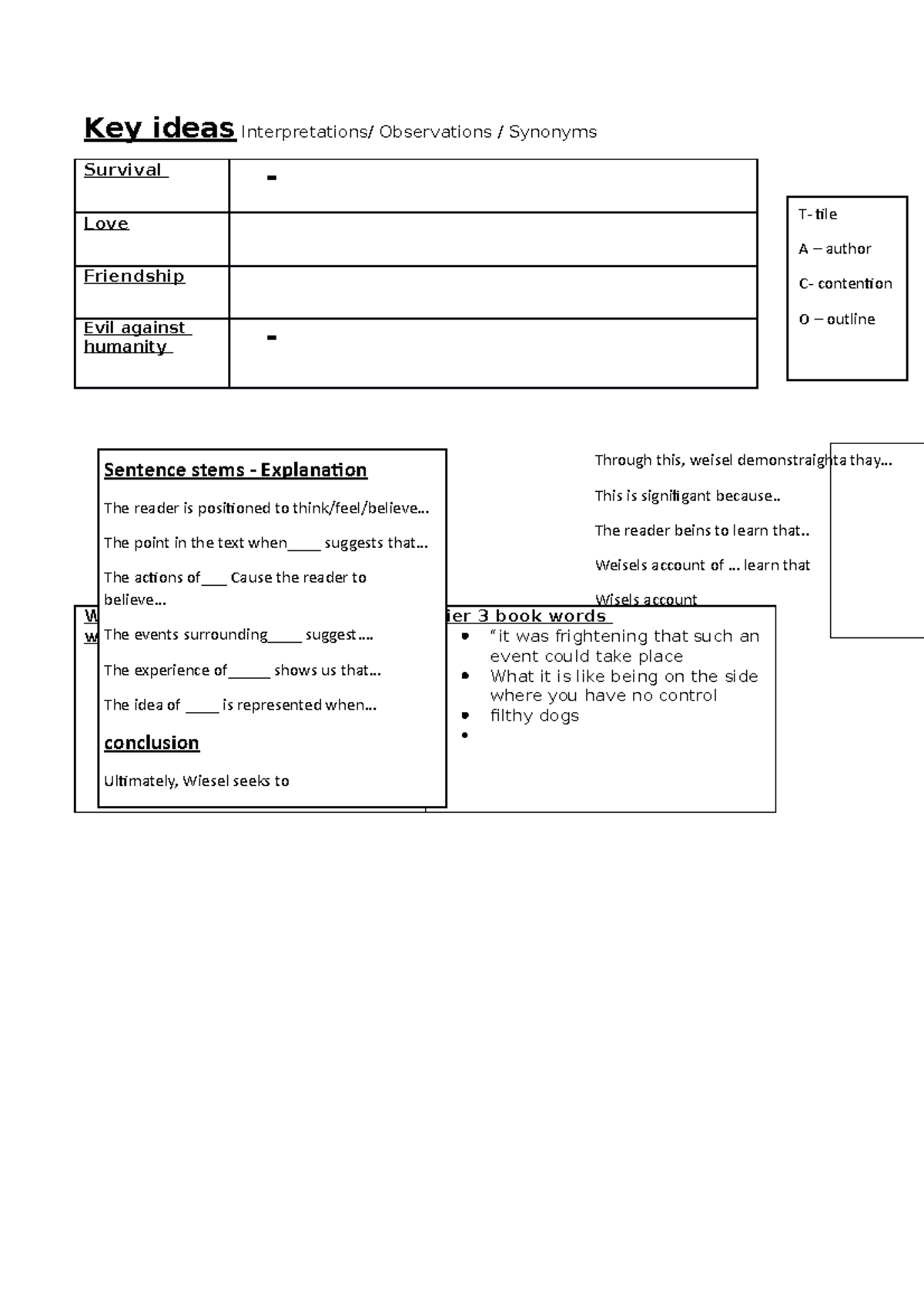 Observation synonym