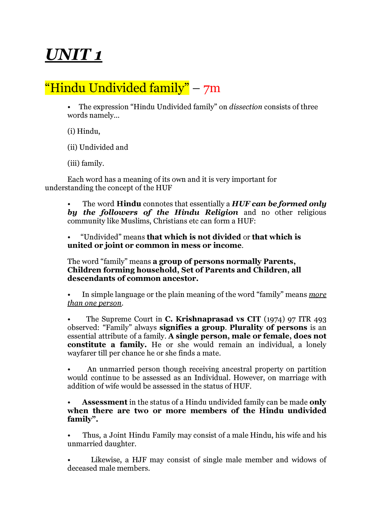 family-law-ii-overview-unit-1