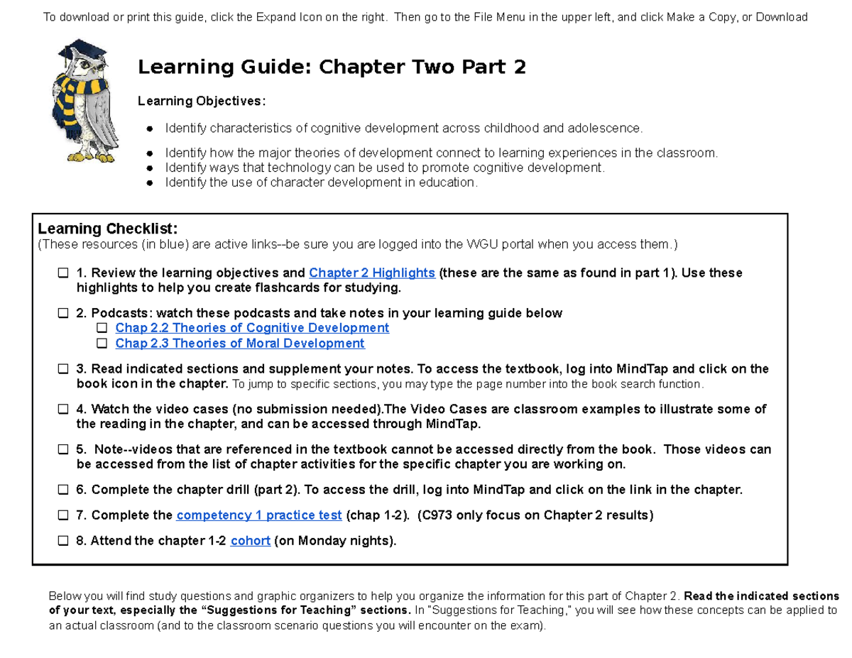 Chapter 02 Part II Learning Guide - To download or print this guide ...