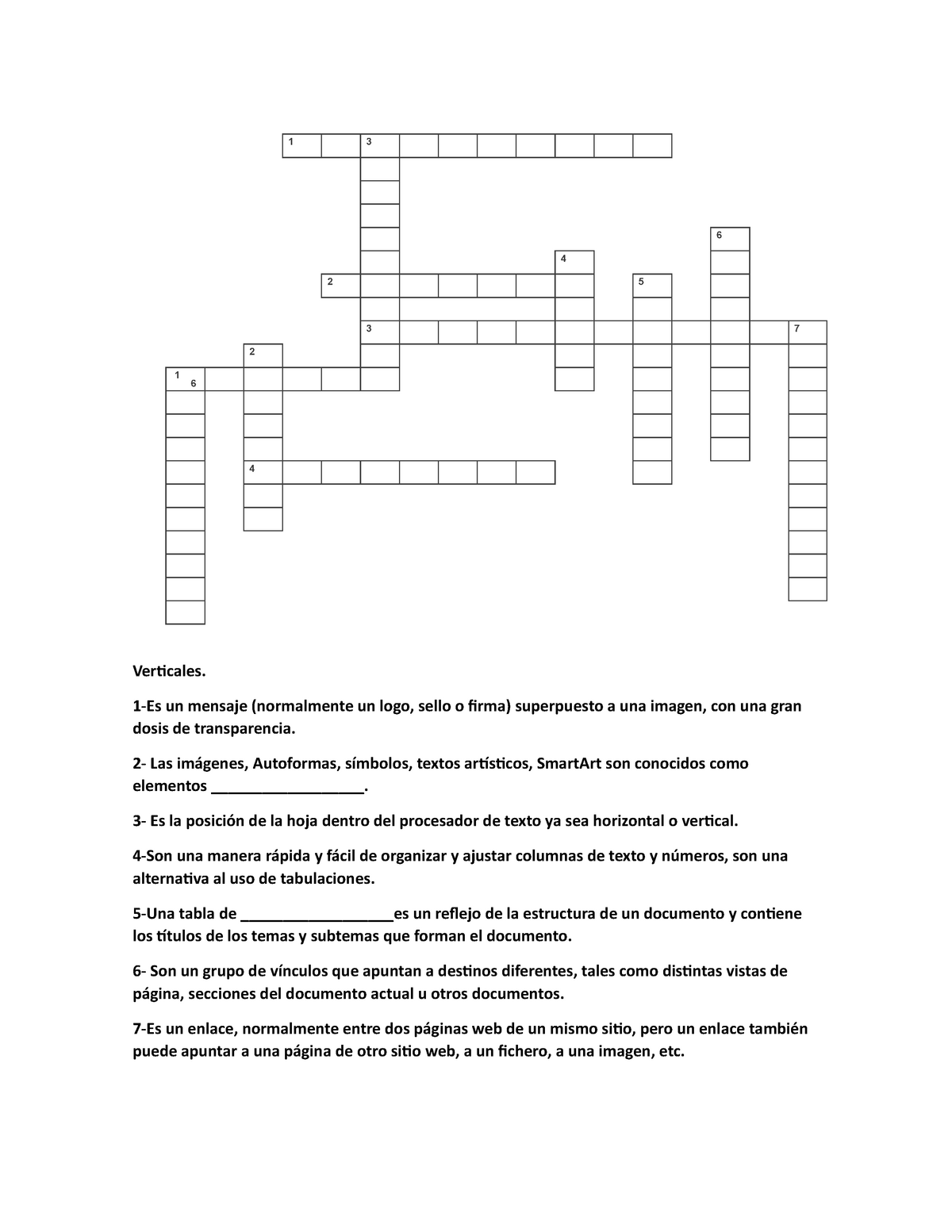 Crucigrama Ejercicio De Informatica Con Conceptos Verticales Es Un Mensaje Normalmente Un Logo Sello Firma Superpuesto Una Imagen Con Una Gran Dosis De Studocu