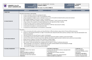 DLL ESP 6 Q2 W8 - DLL - GRADES 1 to 12 DAILY LESSON LOG School: PAG-ASA ...