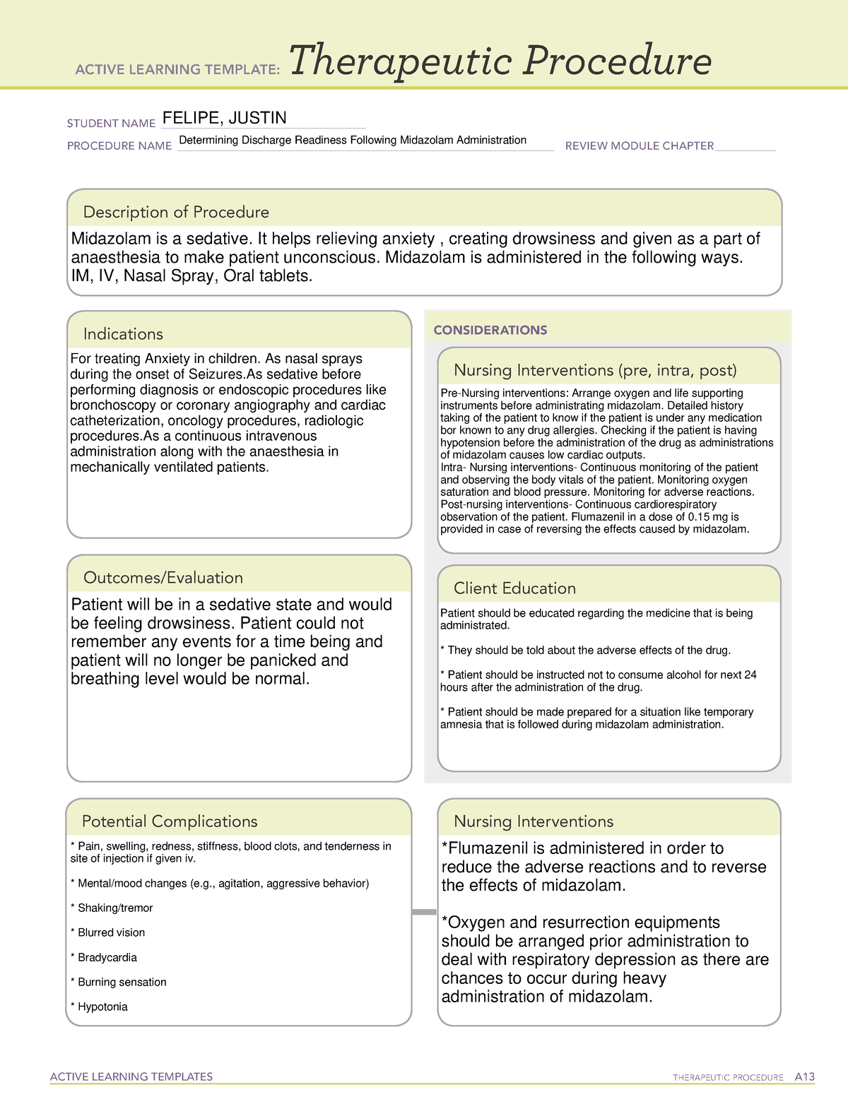 Template 1 - lecture - ACTIVE LEARNING TEMPLATES THERAPEUTIC PROCEDURE ...