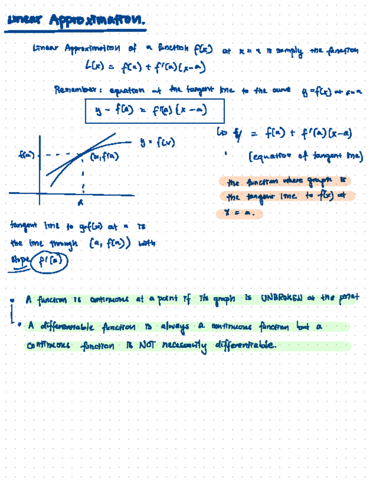 Feb 25 Friday; Midterm L - unedr Approximation. Linear Approximation of ...