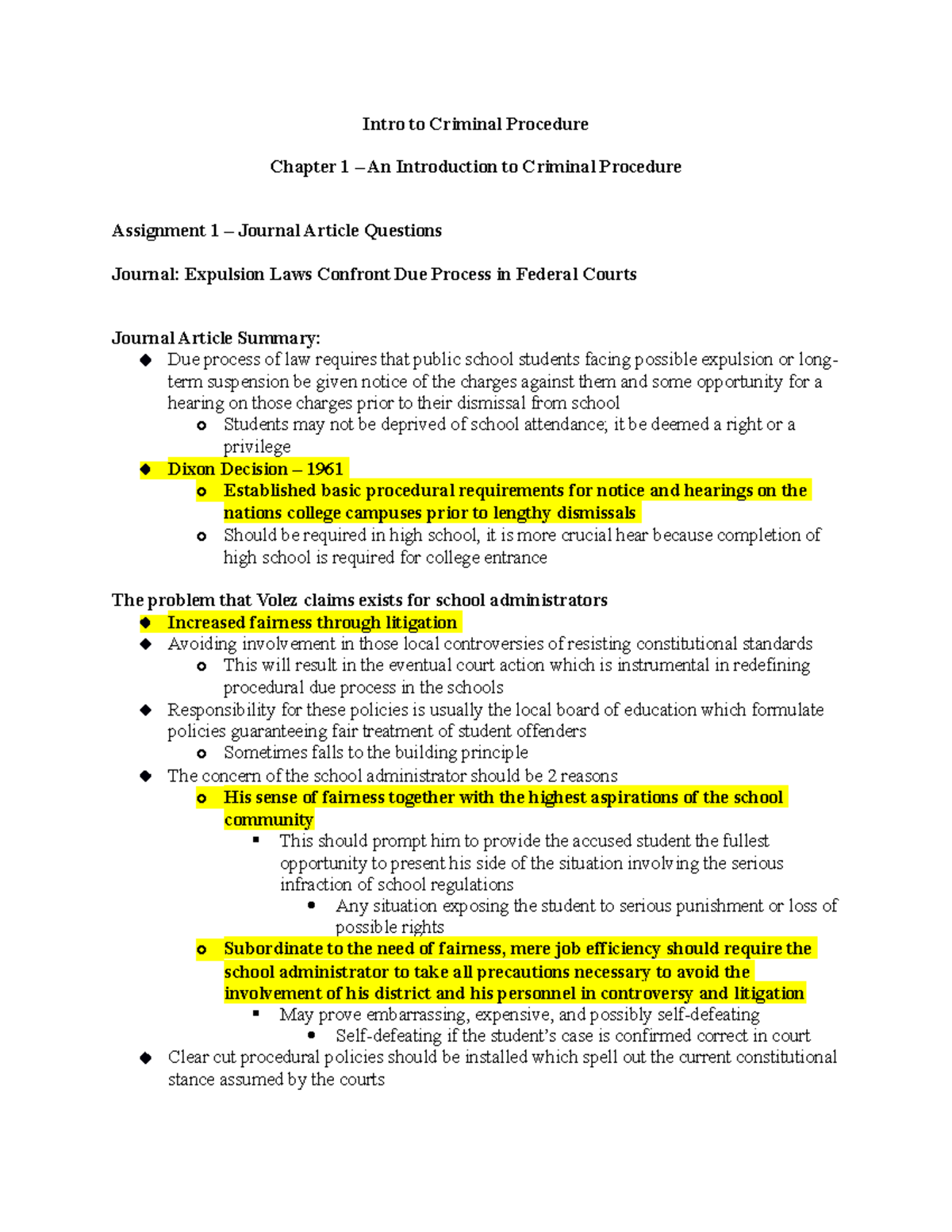 Due Process in Federal Courts - Intro to Criminal Procedure Chapter 1 ...