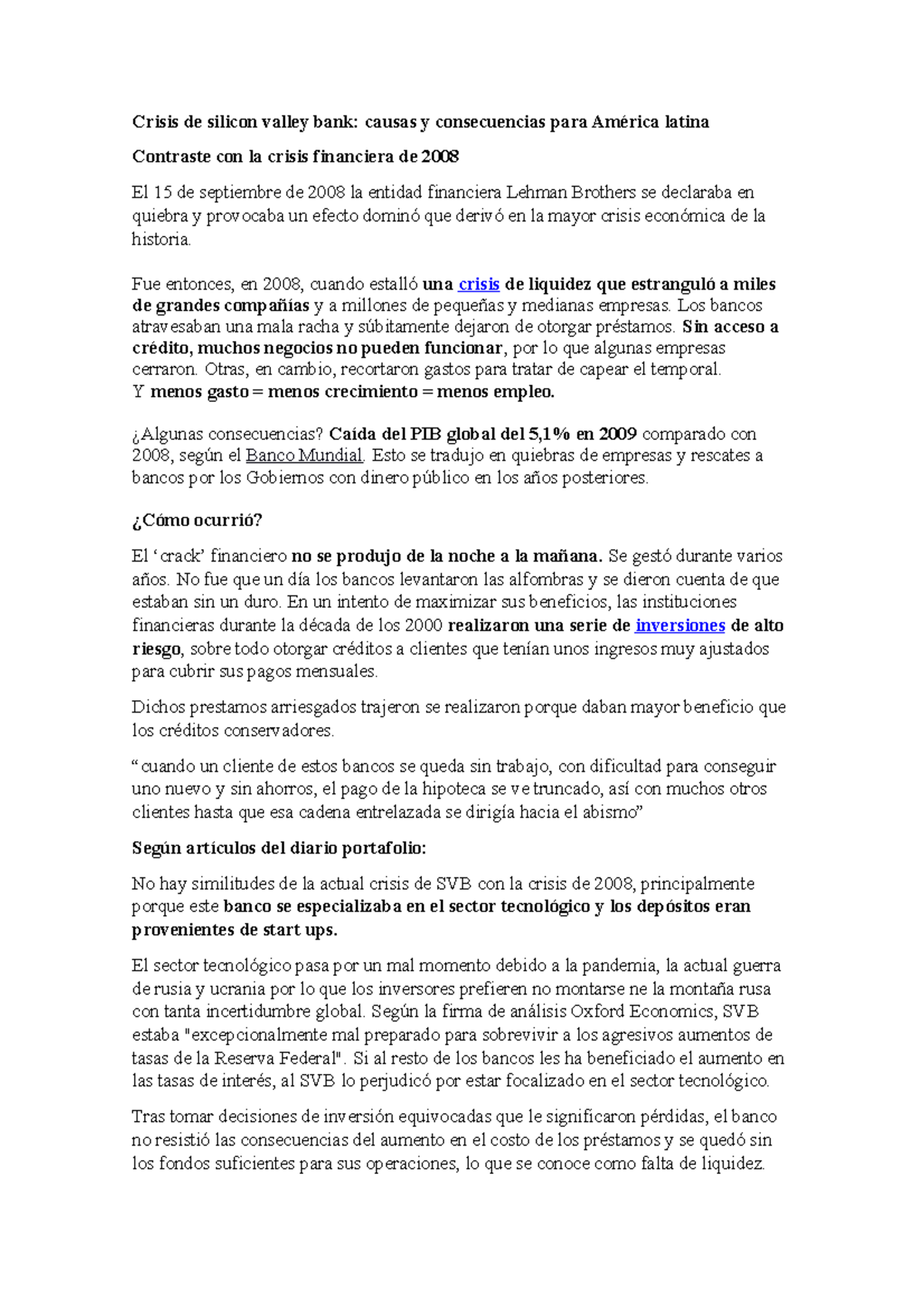 Macroeconomia Dbte Crisis Silicon Valley Crisis De Silicon Valley Bank Causas Y Studocu