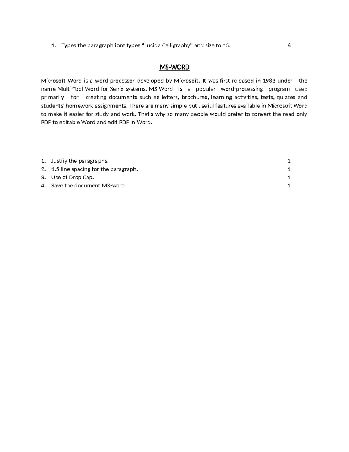 Types the paragraph font types - 1. Types the paragraph font types ...