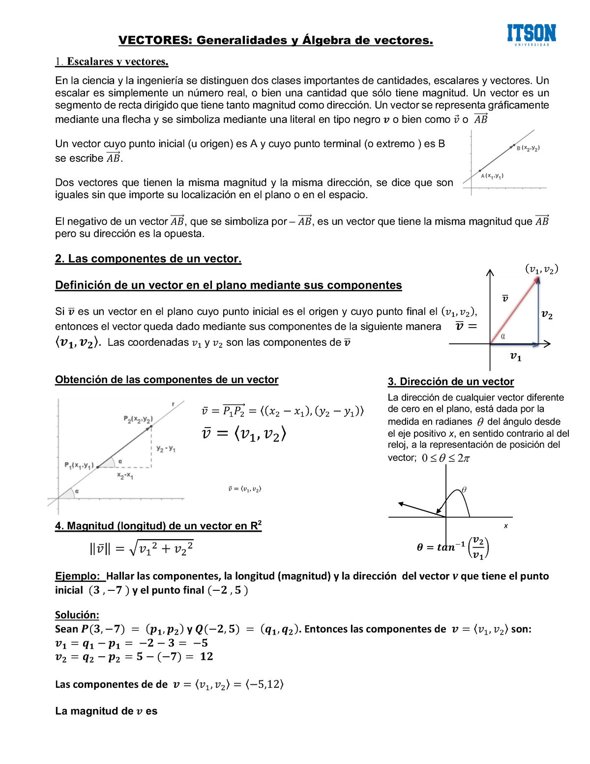 Álgebra De Vectores - Escalares Y Vectores. En La Ciencia Y La ...