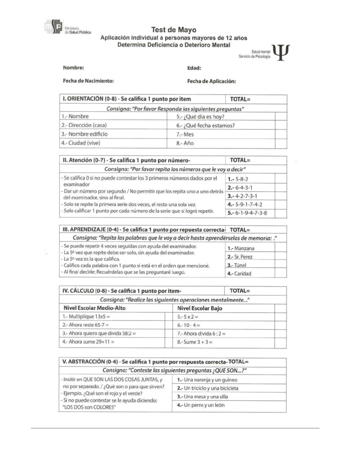 TEST DE MAYO test proyectivo Proyecto interdisciplinar Studocu