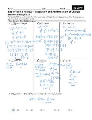 ap calc ab homework