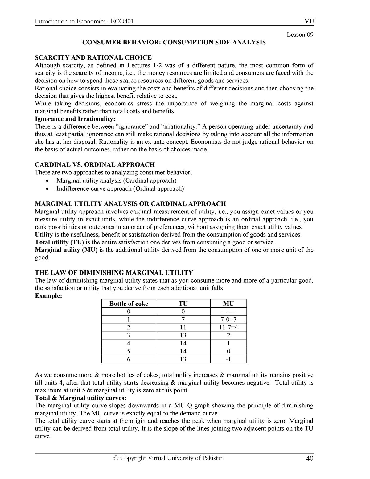 ECO401 Handouts 1 45 42 61 Lesson 09 CONSUMER BEHAVIOR CONSUMPTION   Thumb 1200 1553 