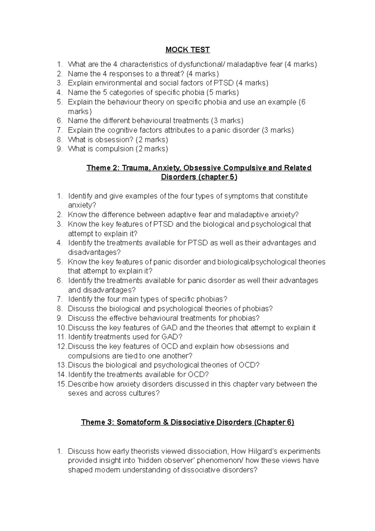 Mock Test For Section B - MOCK TEST 1. 2. 3. 4. 5. 6. 7. 8. 9. What Are ...