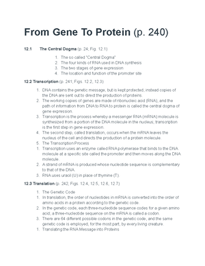 Bio chp 14 - Intro to biology college class lecture chapter notes ...