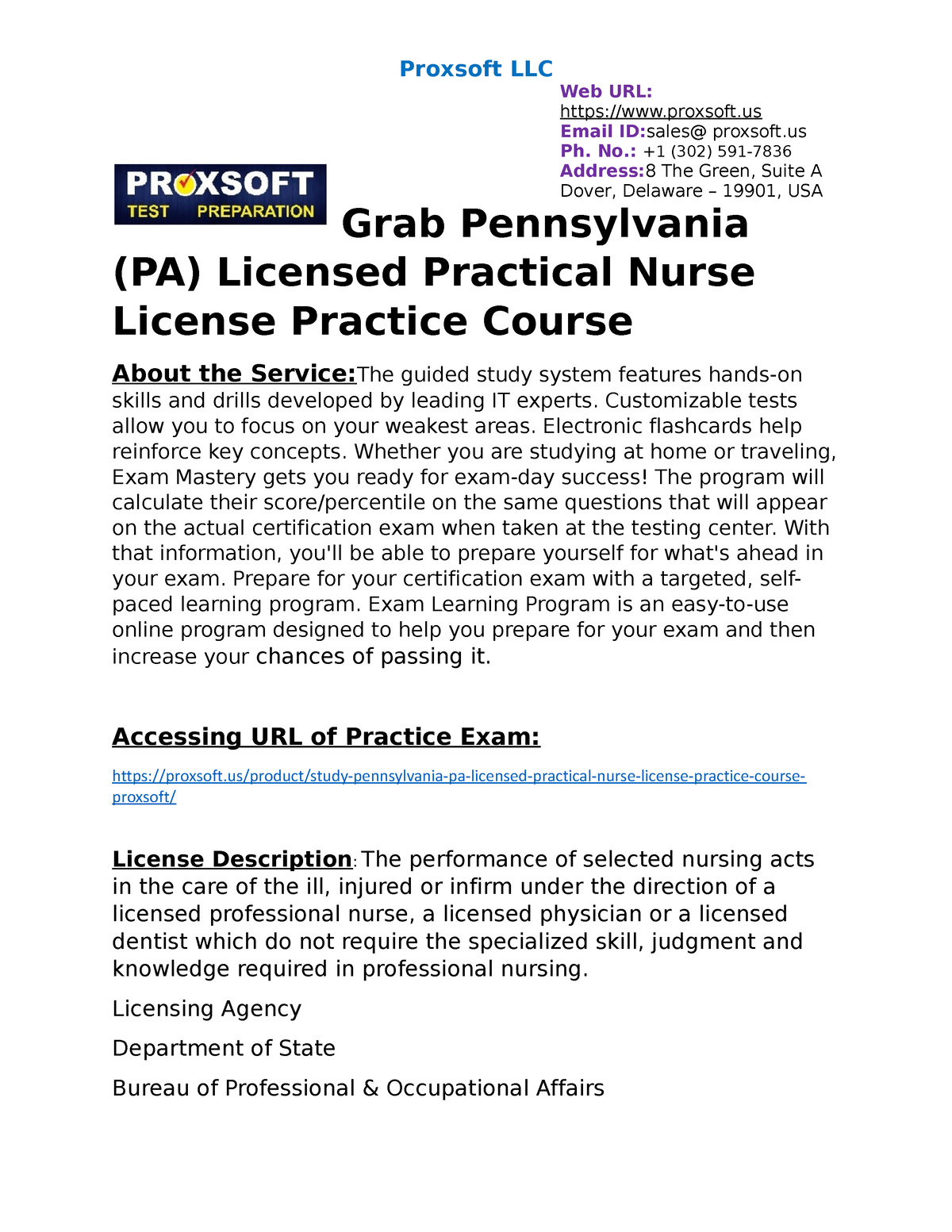 Grab Pennsylvania PA Licensed Practical Nurse License Practice Course   Thumb 1200 1553 