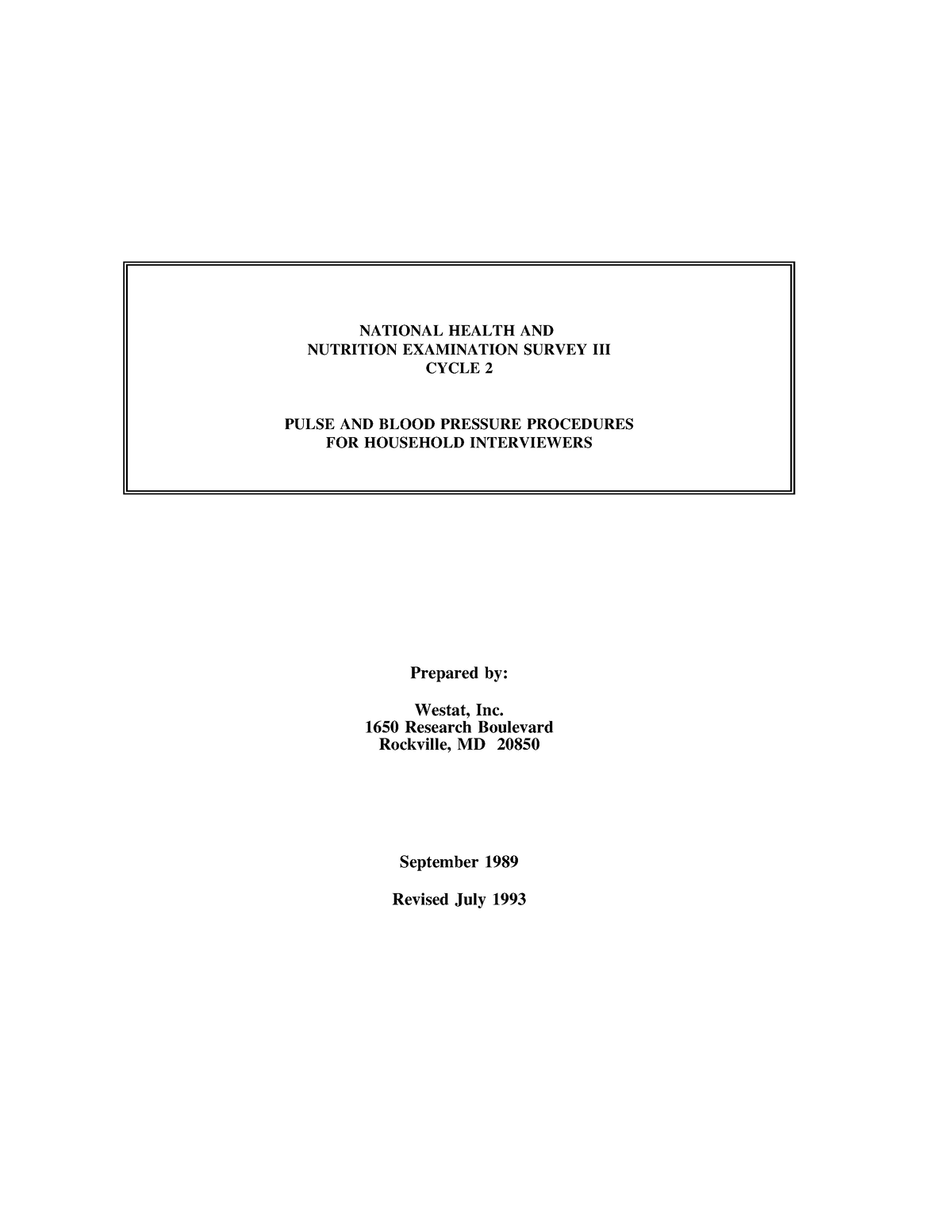 Pressure - Please read it carefully. - NATIONAL HEALTH AND NUTRITION ...