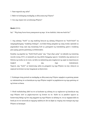 FIL10-Q4-MOD1 - Guide - Filipino Ikaapat Na Markahan – Modyul 1: El ...