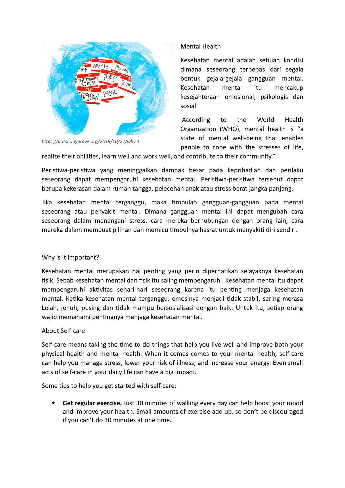 Mental Health - Mental Health Kesehatan Mental Adalah Sebuah Kondisi ...