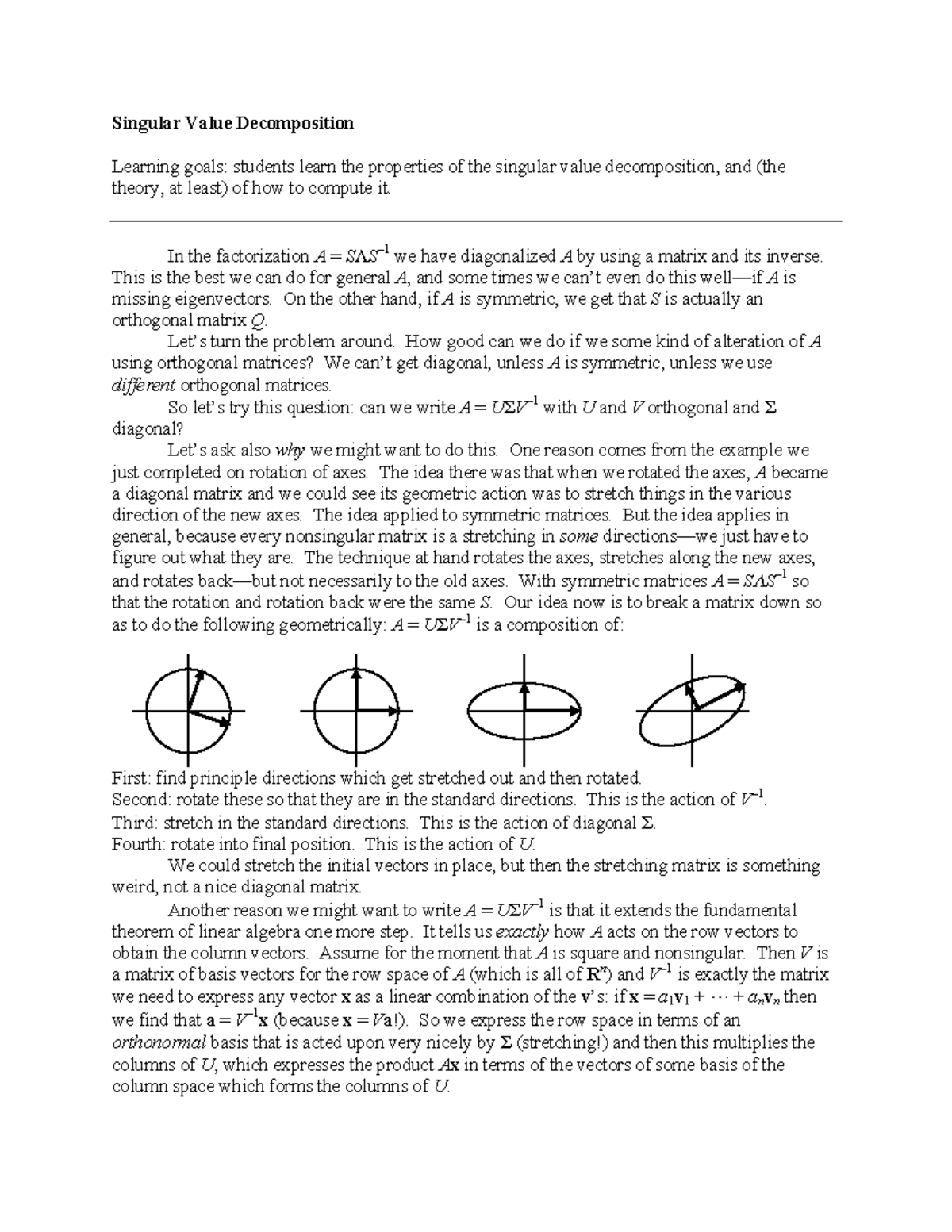 49 SVD singular value and mechanics Singular Value