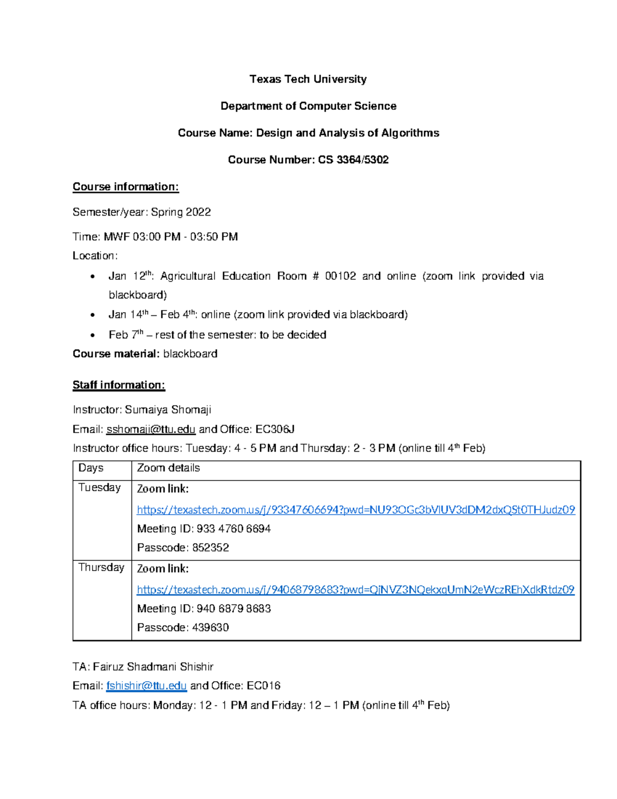 Ut Syllabus - v929e2b