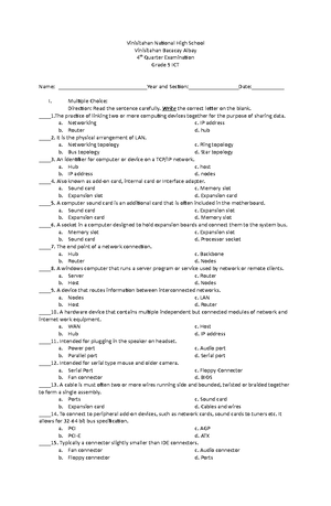 Grade 11 2ND Quarter EXAM IN General Mathematics - BIKING TECHNICAL ...