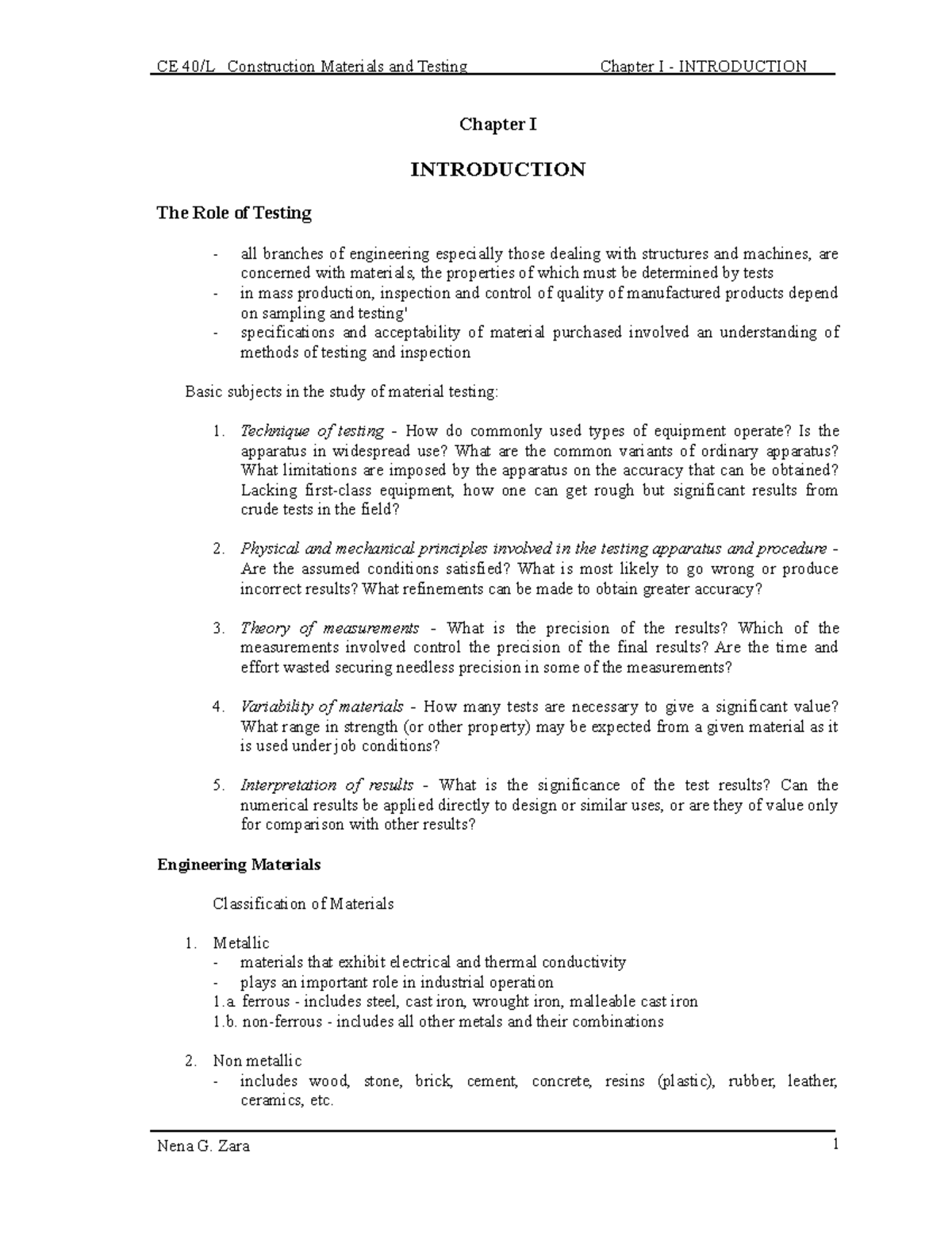 Intro-CMT - Hellooooo - CE 40/L Construction Materials and Testing ...