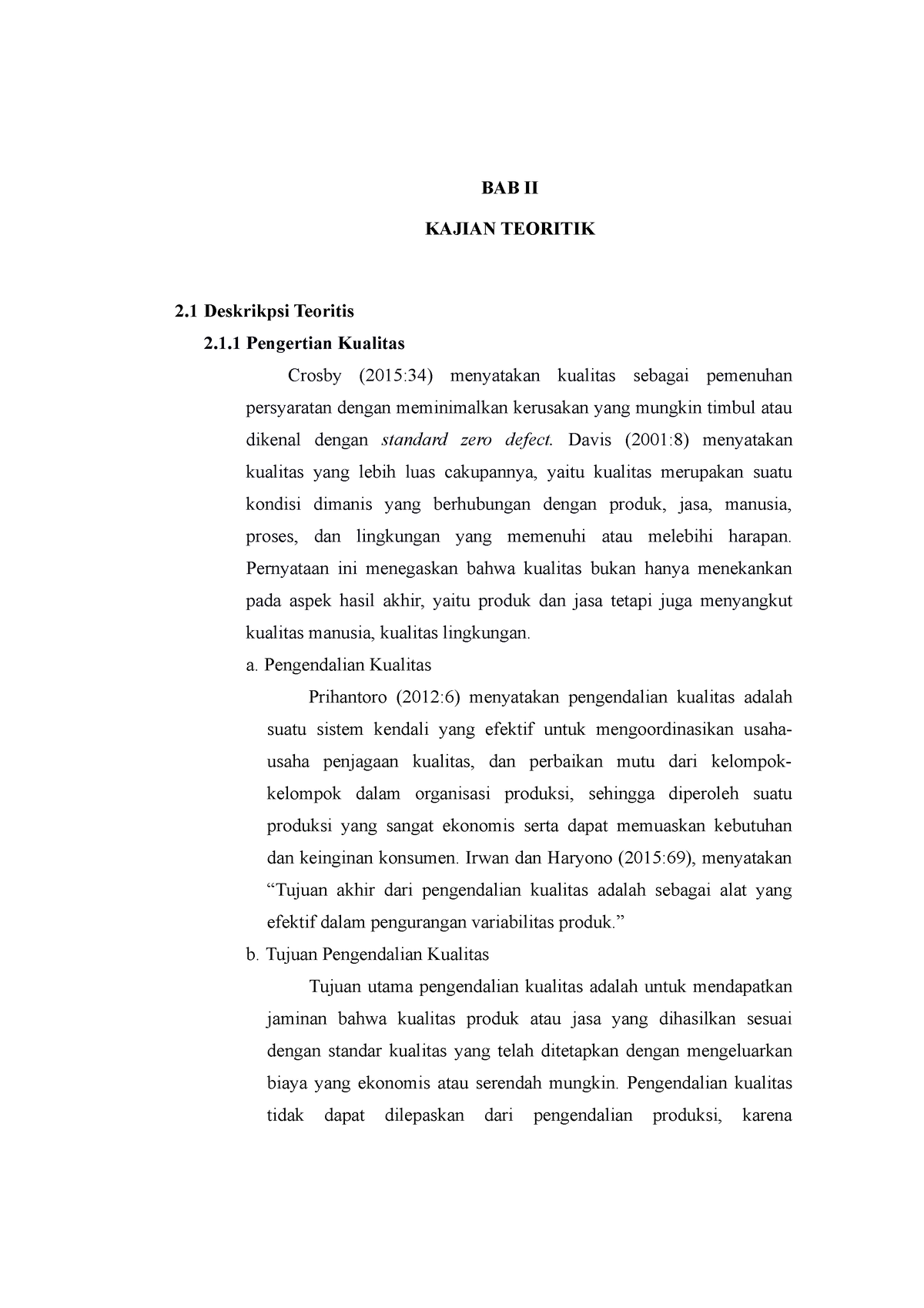 210723 BAB II Taufik - Industri - BAB II KAJIAN TEORITIK 2 Deskrikpsi ...