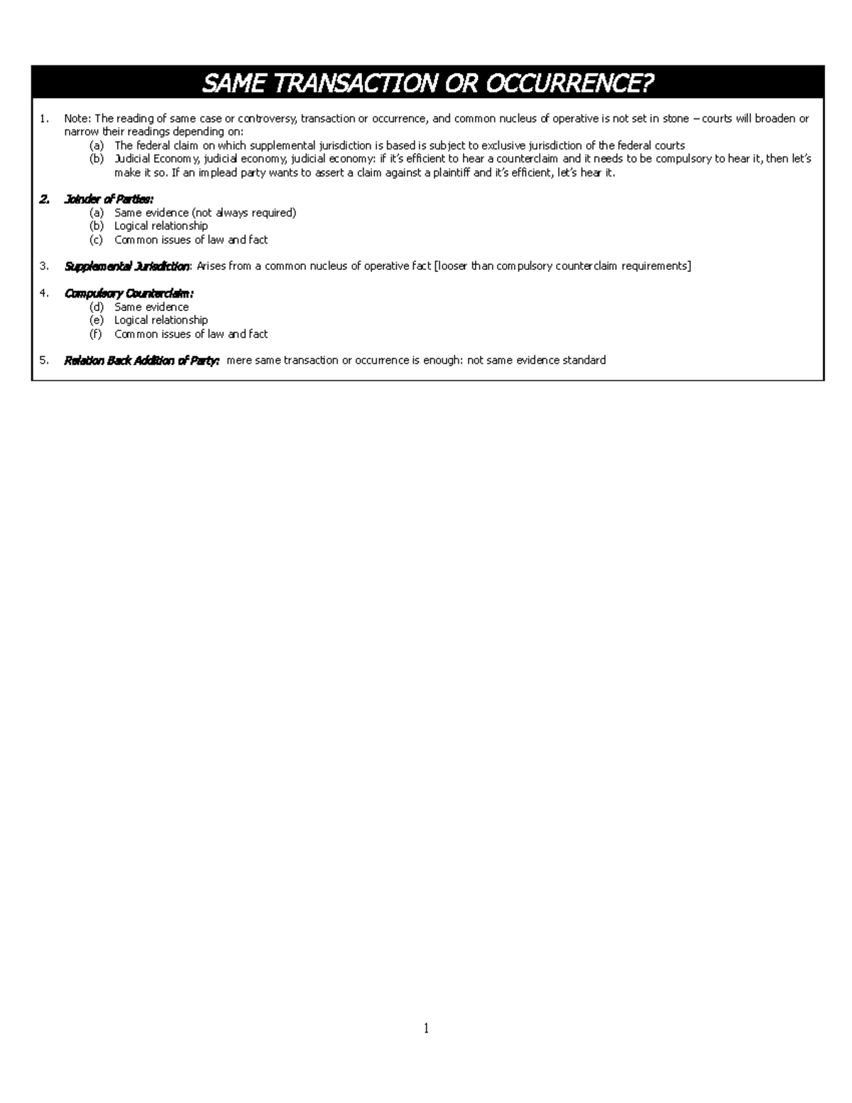 civil-procedure-law-outline-11-same-transaction-or-occurrence-note