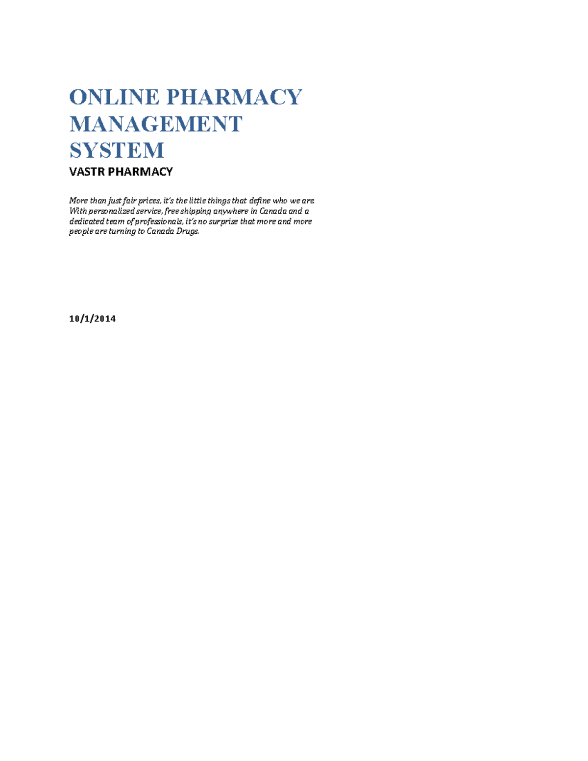 comp225-term-project-online-pharmacy-management-system-vastr-pharmacy