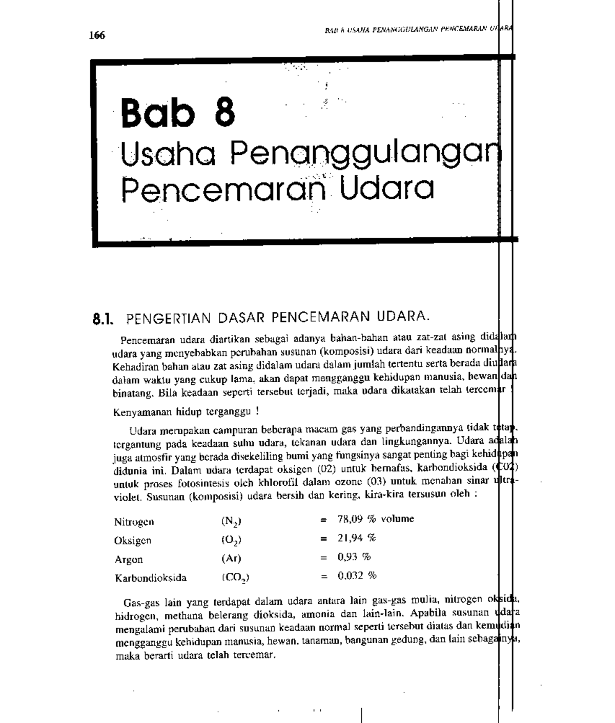 Usaha Penanggulangan Pencemaran Udara - Analisis Mengenai Dampak ...