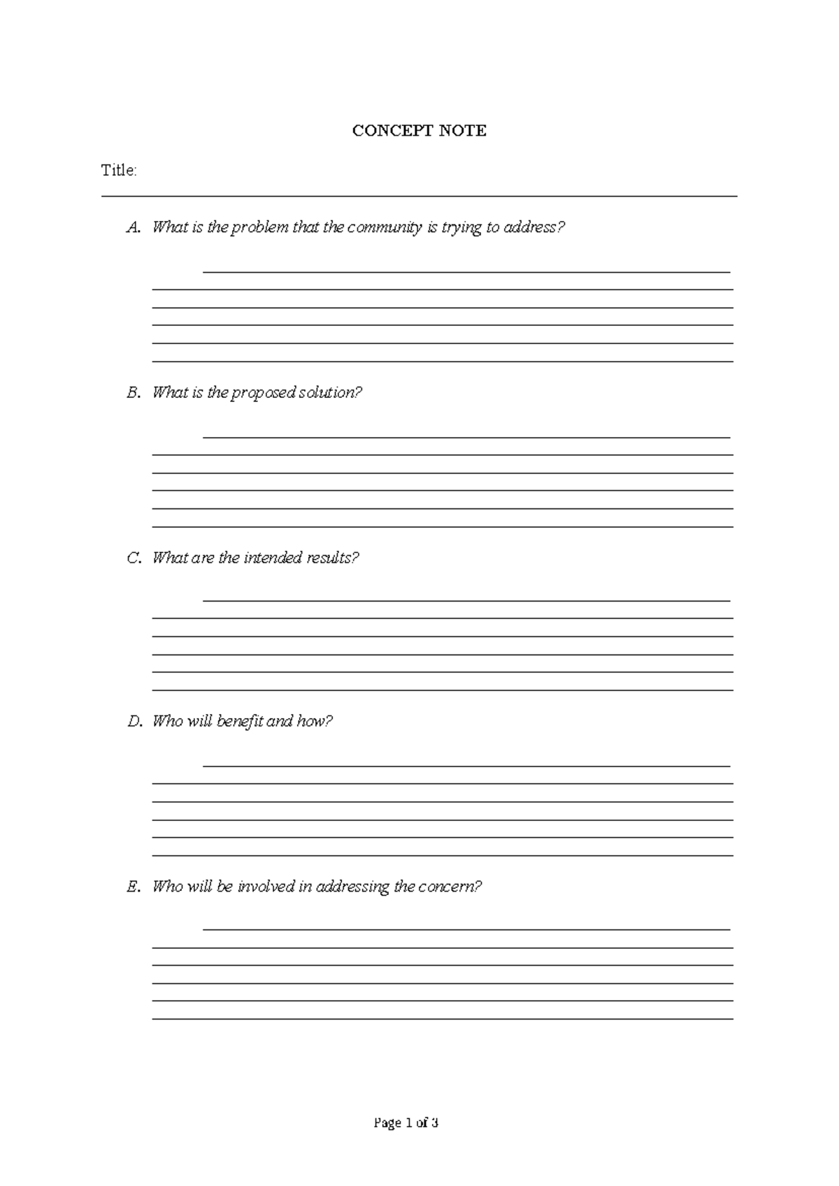 Concept-Note - example guide of a concept note that you'll need to pass ...