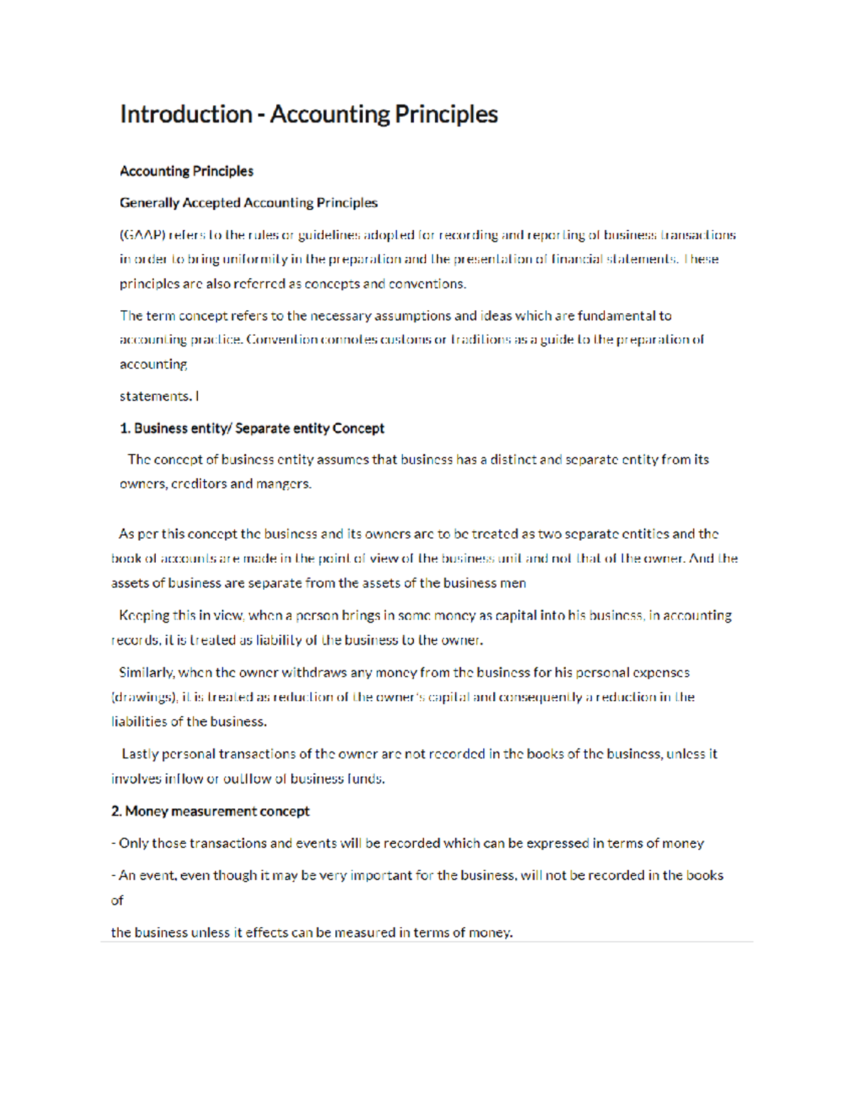 UNIT 1 Accounting Principles - Accounting and Financial Analysis - Studocu