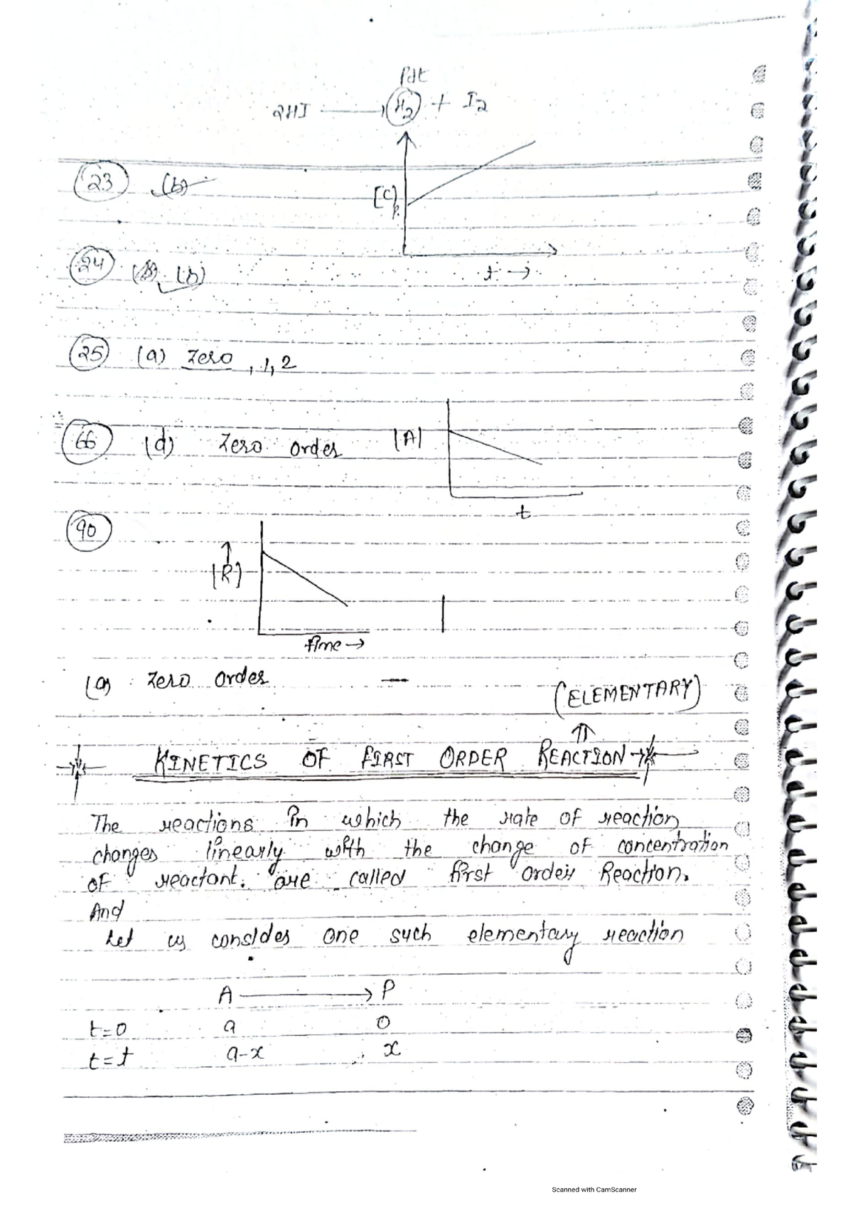 Kinetics OF First Order Reactions - Chemistry For Engineers - Studocu