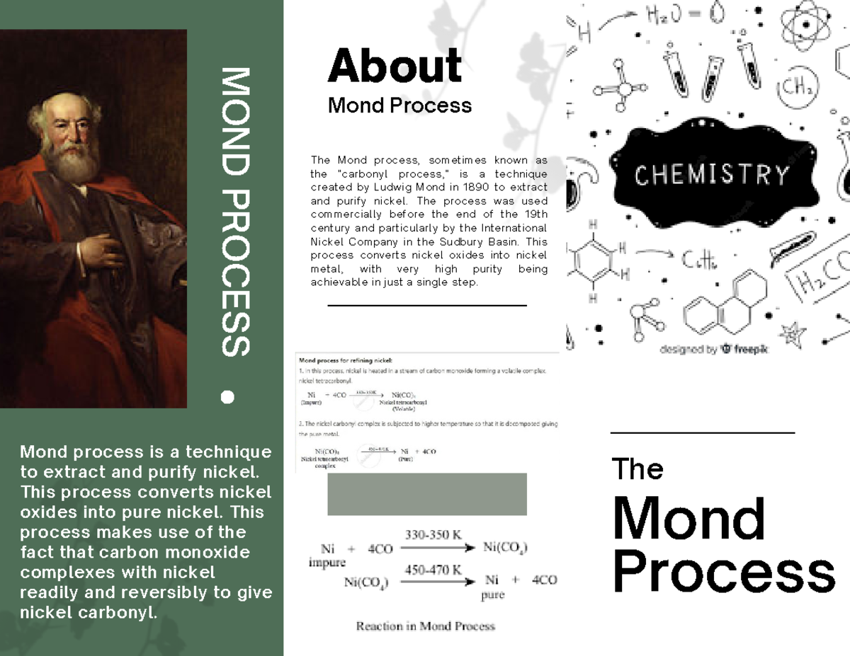 Grey and Green Modern Plant Studio Trifold Brochure - Mond process is a ...