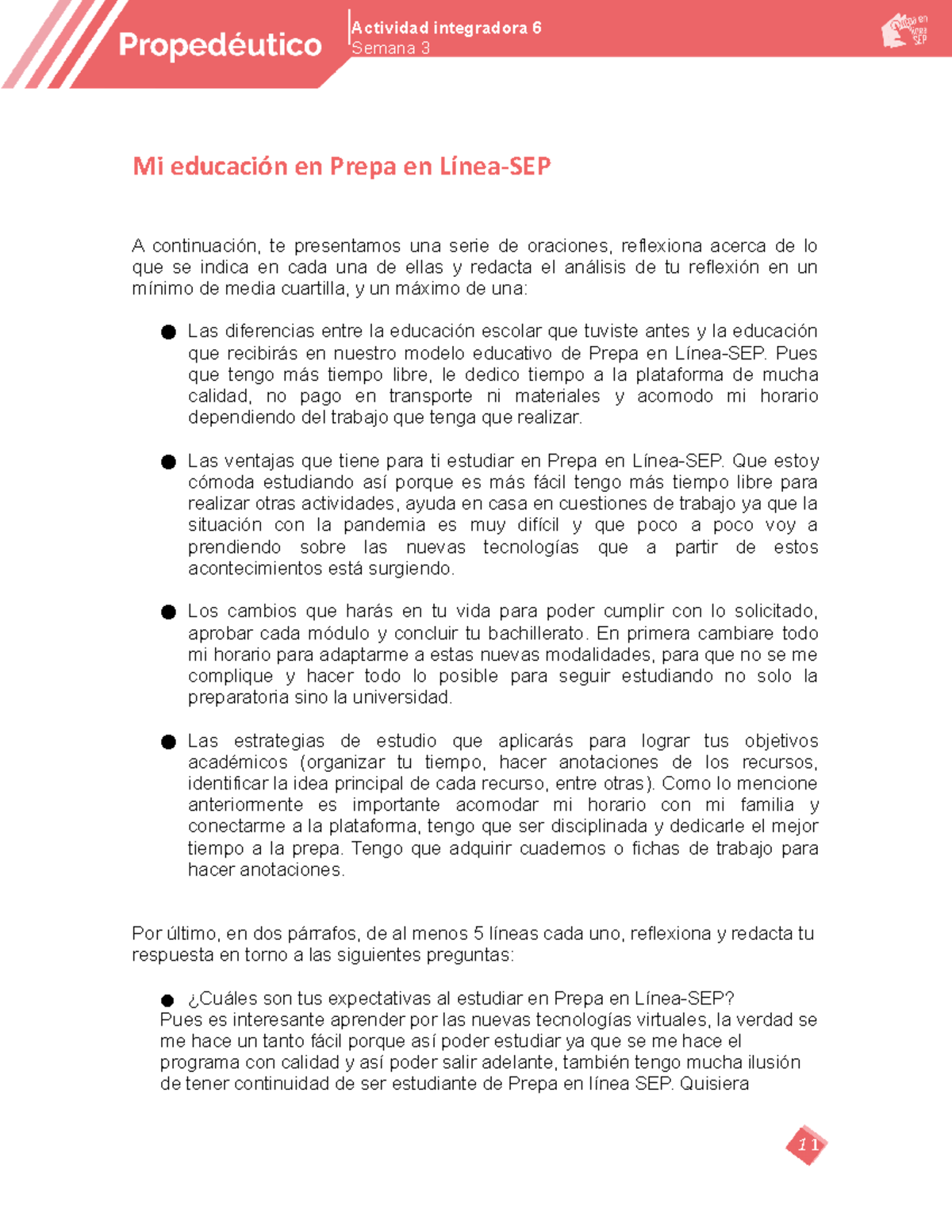 tares de prepa en linea sep - Mi educación en Prepa en Línea-SEP A  continuación, te presentamos una - Studocu