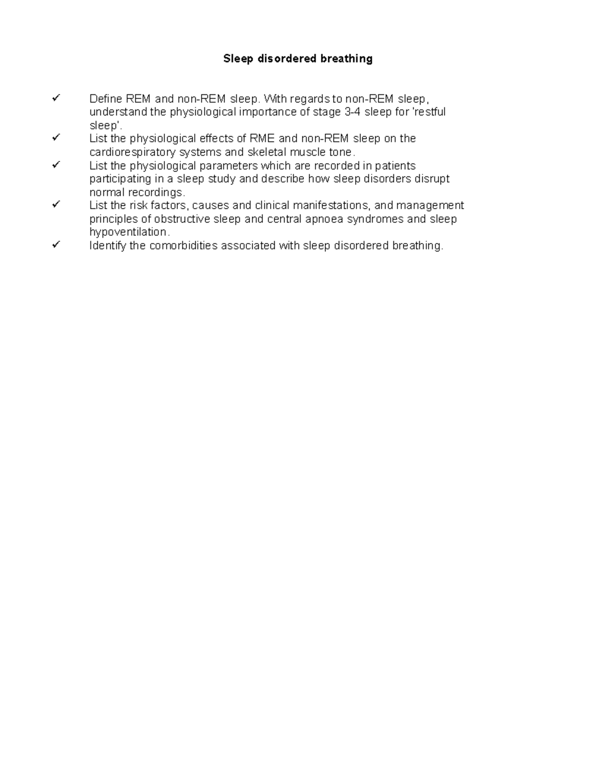 8.6 MS Sleep disordered breathing Sleep disordered breathing