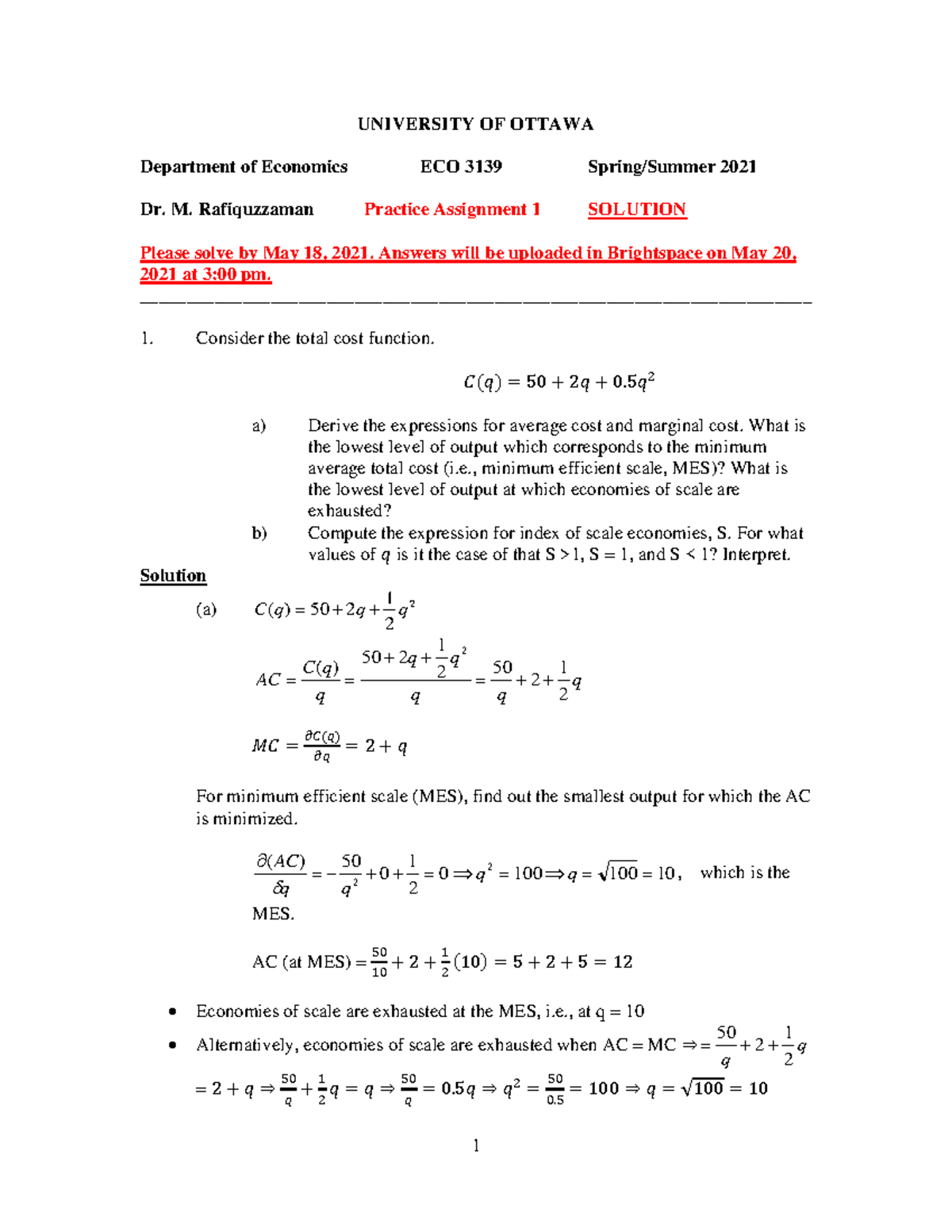 solved assignment 438 spring 2021